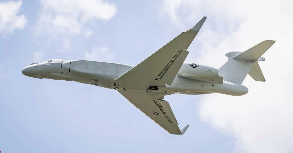 Gulfstream G550 aircraft in U.S. Air Force service