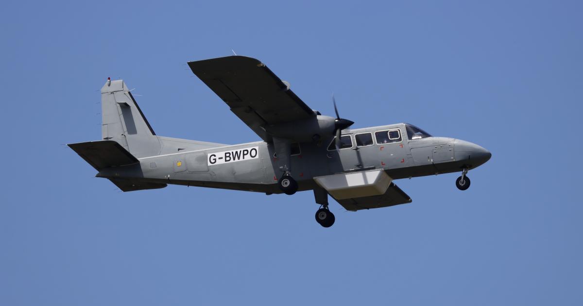 Britten-Norman Islander with connectivity