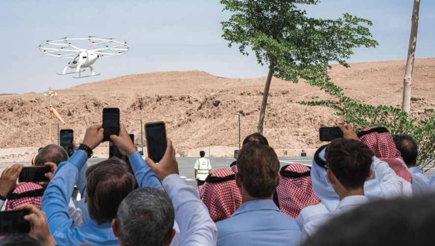 Volocopter flies in Saudi Arabia