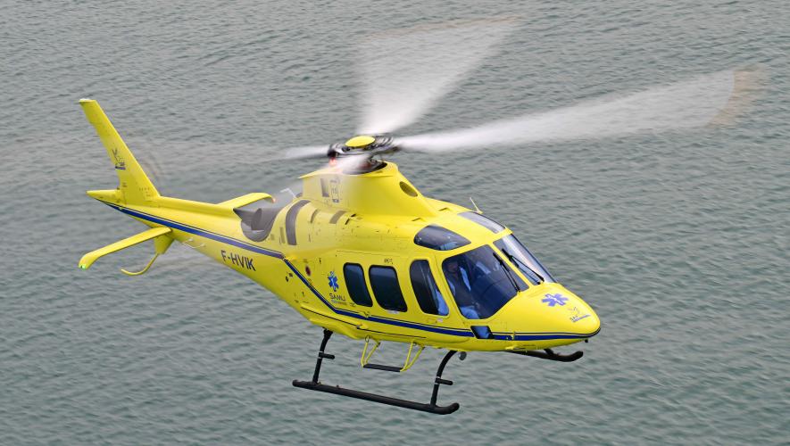 Leonardo A109 Trekker helicopter