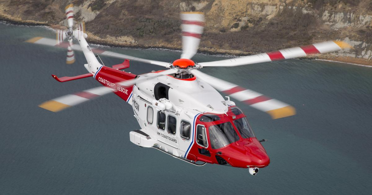 Leonardo AW189 helicopter