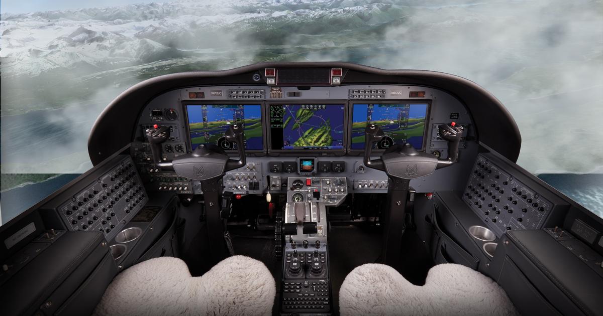 Collins ProLine Fusion integrated flight deck