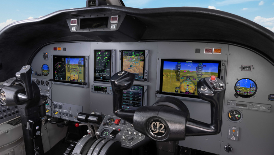 Garmin avionics for Citation CJ2 business jet