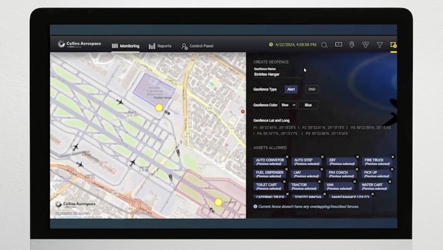Screenshot of Collins Airport Surface Awareness System