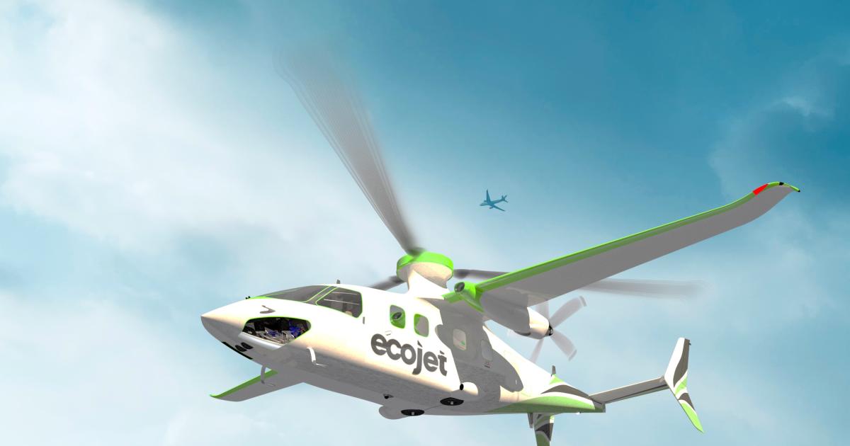 Arc Aerosystems Linx P9 hybrid-electric compound helicopter could be operated by EcoJet