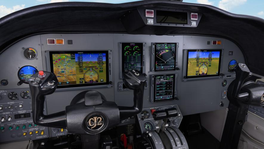 Garmin avionics upgrade for Cessna CJ2