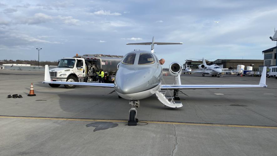 Volato HondaJet on ramp