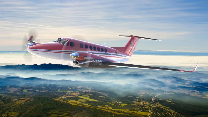 Crimson Edition King Air airplane