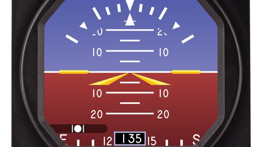 Mid-Continent Instruments MD-23 aircraft standby attitude indicator