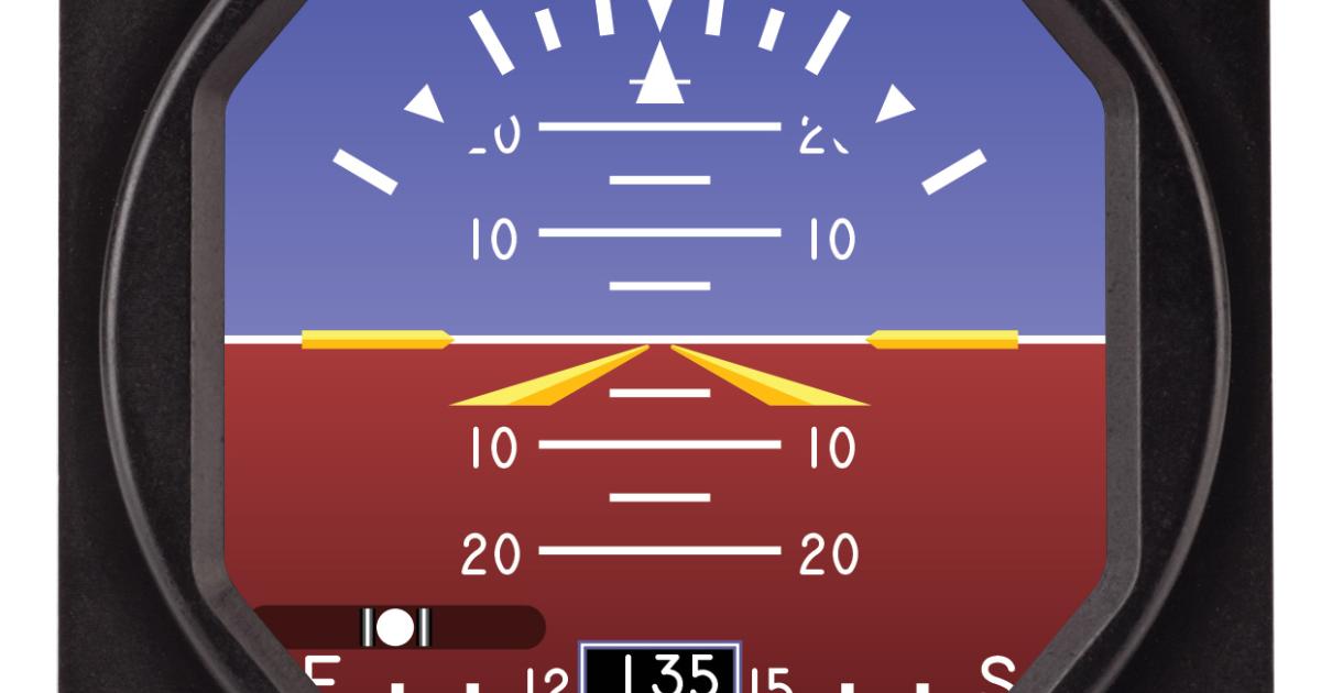 Mid-Continent Instruments MD-23 aircraft standby attitude indicator