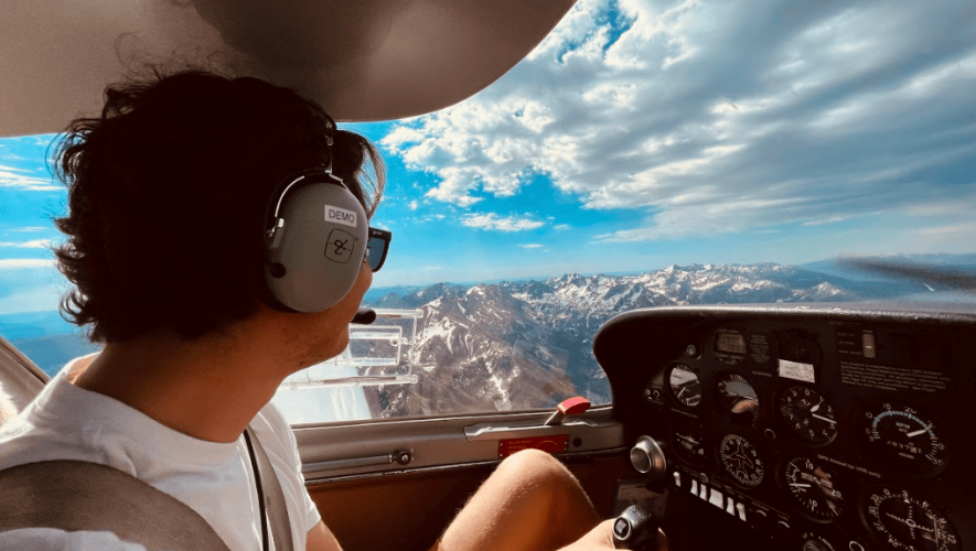 Participant in Summit Aviation's/Eagle Mounts annual Cancer Survivor Flight Camp