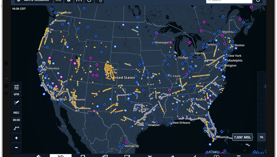 ForeFlight reported turbulence on iPad